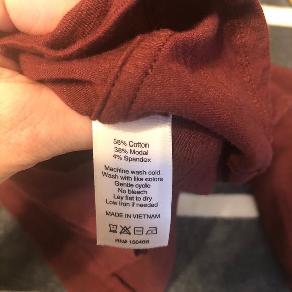 41 Hawthorn Stitchfix Women's Henley Collared 3/4 Sleeve V-Neck Solid Small - Picture 6 of 8